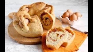 Casatiello Napoletano ricetta facile e veloce Come preparare il Casatiello a Pasqua [upl. by Oinafipe545]