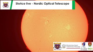 Słońce live  Nordic Optical Telescope [upl. by Fini]