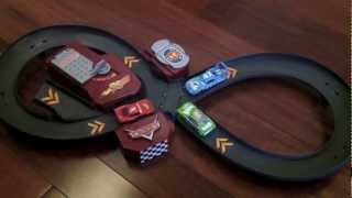 DisneyPixar Cars Lightning Fast Speedway Figure 8 Track Set [upl. by Ecirtak]