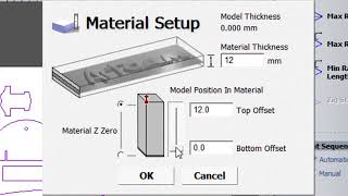 Profiling Toolpath in Artcam [upl. by Hayward]