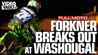 FULL MOTO Austin Forkners First Professional Moto Win at 2016 Washougal [upl. by Inoj758]