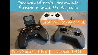 Comparatif Radiomaster T8 Pro Jumper Tlite Beta FPV Lite radio 2 SE [upl. by Beutler934]