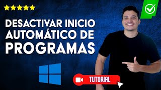 Cómo DESACTIVAR el INICIO AUTOMÁTICO de PROGRAMAS y APLICACIONES en Windows 1110  ✨Hazlo así🔴 [upl. by Nnayelhsa564]