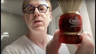 Omega 636 silvertip badger shave brush unboxing and review [upl. by Hazrit]