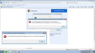 chrome setup is not valid win32 application  chrome download install in windows 7 8 chrome [upl. by Slotnick]