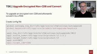 How to upgrade encrypted nonCDB and convert to a PDB [upl. by Atilemrac]