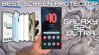 The Best Screen Protector for Galaxy S24 Ultra Under 10  amFilm OneTouch Glass [upl. by Trabue420]