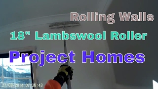 Rolling Walls with 18quot460mm Lambswool roller [upl. by Refitsirhc]