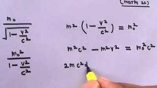 Derivation of Mass Energy Relation E  MC2  Einsteins MassEnergy Equivalence [upl. by Nuavahs97]