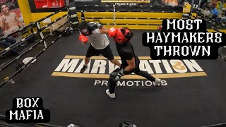 THE MOST HAYMAKERS THROWN IN A SPARRING MATCH Must Watch 😆 [upl. by Attiuqihc379]