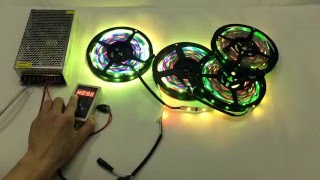 How to connect 20meter 6803 led strips to a 6803 133kinds regural controller1 [upl. by Campagna266]