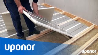 Installation av golvvärme  Uponor Golvvärmekassett med isolering [upl. by Pretrice]