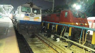 Manmad to Secunderabad Ajanta su express at Nizamabad railway station announcement early morning [upl. by Annij364]