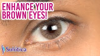 Natural Contacts for Brown Eyes  Aquarella Dandara Hazel amp Hidrocor Monthly Ocre [upl. by Dnalyaw243]