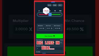 Big loss in dice on stake trending music stake funny dice memes viralvideo dgold bigloss [upl. by Arakaj]