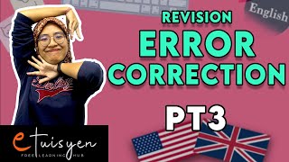 eTuisyen PT3 BAHASA INGGERIS Bab Revisi  Error Correction [upl. by Zullo]