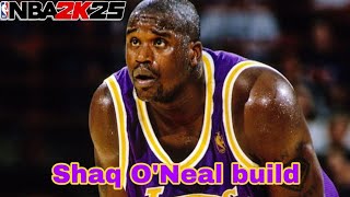 Gamebreaking Shaq Build that Will dominate nba2k25 Best post scorer build in 2k25 [upl. by Ahsilrae]