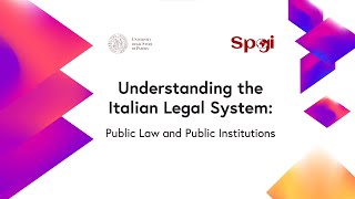 Understanding the Italian Legal System Public Law and Public Institutions [upl. by Nalepka]