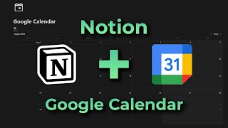 How to sync Google Calendar to Notion easy API setup [upl. by Suzie563]