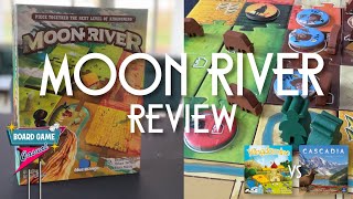 Moon River board game REVIEW How it compares to Kingdomino and Cascadia [upl. by Ymled]