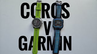 Coros Apex Pro v Garmin Forerunner  First Impressions and Run [upl. by Kandace]