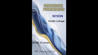 Nylon Polyamide Condensation Polymerization IGCSE O Levels olevel igcse olevelchemistry [upl. by Aronid]