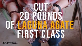 Cut 20 pounds of Laguna Agate 1st class [upl. by Haimorej]