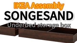 Mastering SONGESAND  Underbed storage box A Guide to Effortless IKEA Furniture Assembly [upl. by Luebke132]