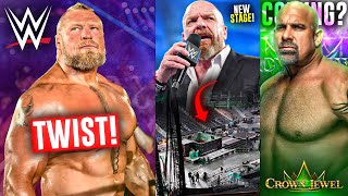 New TWIST In Brock Lesnar WWE RETURN WWE New STAGES COMING  Goldberg Crown Jewel  WWE News [upl. by Anas774]