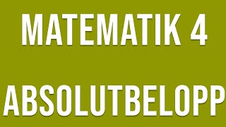 Matematik 4  Funktioner  Absolutbelopp [upl. by Marolda184]