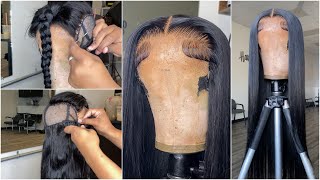 Very Detailed Wig Construction Tutorial  How to make glueless closure wig  6x6 HD Closure wig [upl. by Kcirret]