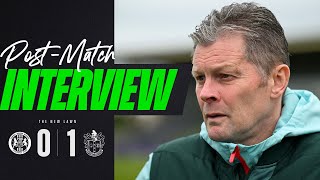 PostMatch Interview  Cotterill after Sutton defeat [upl. by Kissiah]