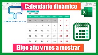 📆 CALENDARIO PERPETUO en Excel sin macros  📅 Calendario dinámico [upl. by Lithea]