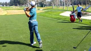 Nicolas Colsaerts Francesco Molinari Thorbjorn Olesen Gonzalo FernandezCastano 17th at Riviera [upl. by Jaala162]