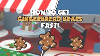 How to get GINGERBREAD BEARS in bee swarm simulator fast [upl. by Onimixam]