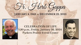 Celebration of Life Service for Fr Herb Gappa [upl. by Genovera498]