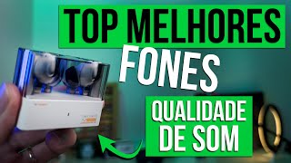 Top Melhores Fones de ouvido Bluetooth em Qualidade de SOM 2024 que eu compraria [upl. by Skiba]