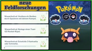 WasserEventWasserFestival  neue Feldforschungen Pokemon Go Shiny Schmerbe  Kanivanha [upl. by Notnelc]