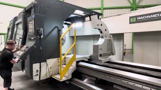 Gurutzpe GLX 16 CNC Lathe Drehmaschine Siemens roll lathe Mach4Metal 1600 x 7000 x 16 Ton 4 8504 [upl. by Ilocin]