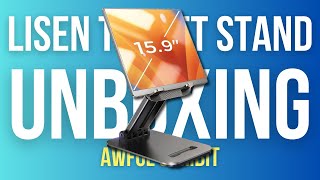 Lisen Extendable Tablet Stand Unboxing amp Overview [upl. by Desma]