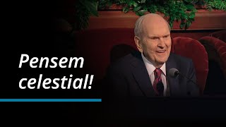 Pensem celestial  Russell M Nelson  Outubro 2023 Conferencia General [upl. by Fazeli584]