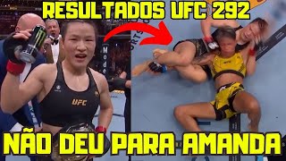 AMANDA LEMOS FOI DOMINADA POR WEILI ZHANG RESULTADOS UFC 242 [upl. by Ynatirb780]