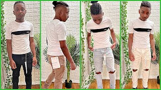 The QUICKEST and EASIEST DIY Raw Frayed Hem Jeans l Ty Kent [upl. by Luht695]