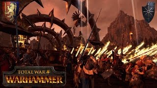 Bretonnia Crusade into the Valley of Khorne vs Ninjahund  Total War Warhammer Multiplayer Battle [upl. by Aspasia]