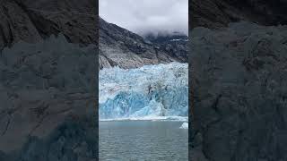 Glacier Ice Breaking in to the Sea glacier icemelting iceberg [upl. by Yraeht]