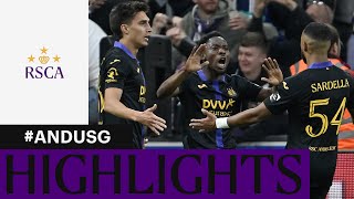 HIGHLIGHTS RSC Anderlecht  Union SaintGilloise  20232024 [upl. by Press]