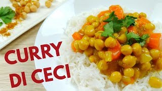 CURRY DI CECI FACILE E VELOCE  Ricetta  SugarDany [upl. by Lledo]