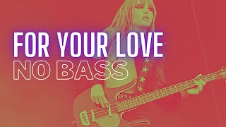 Maneskin  For Your Love BASS BACKING TRACK [upl. by Avenej]