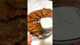 Crispy Greek Tomato Fritters Recipe 🍅 Easy Vegan Tomatokeftedes [upl. by Con]