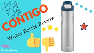 Contigo Stainless Steel Water Bottle 🌳 Product Review [upl. by Ydualc]